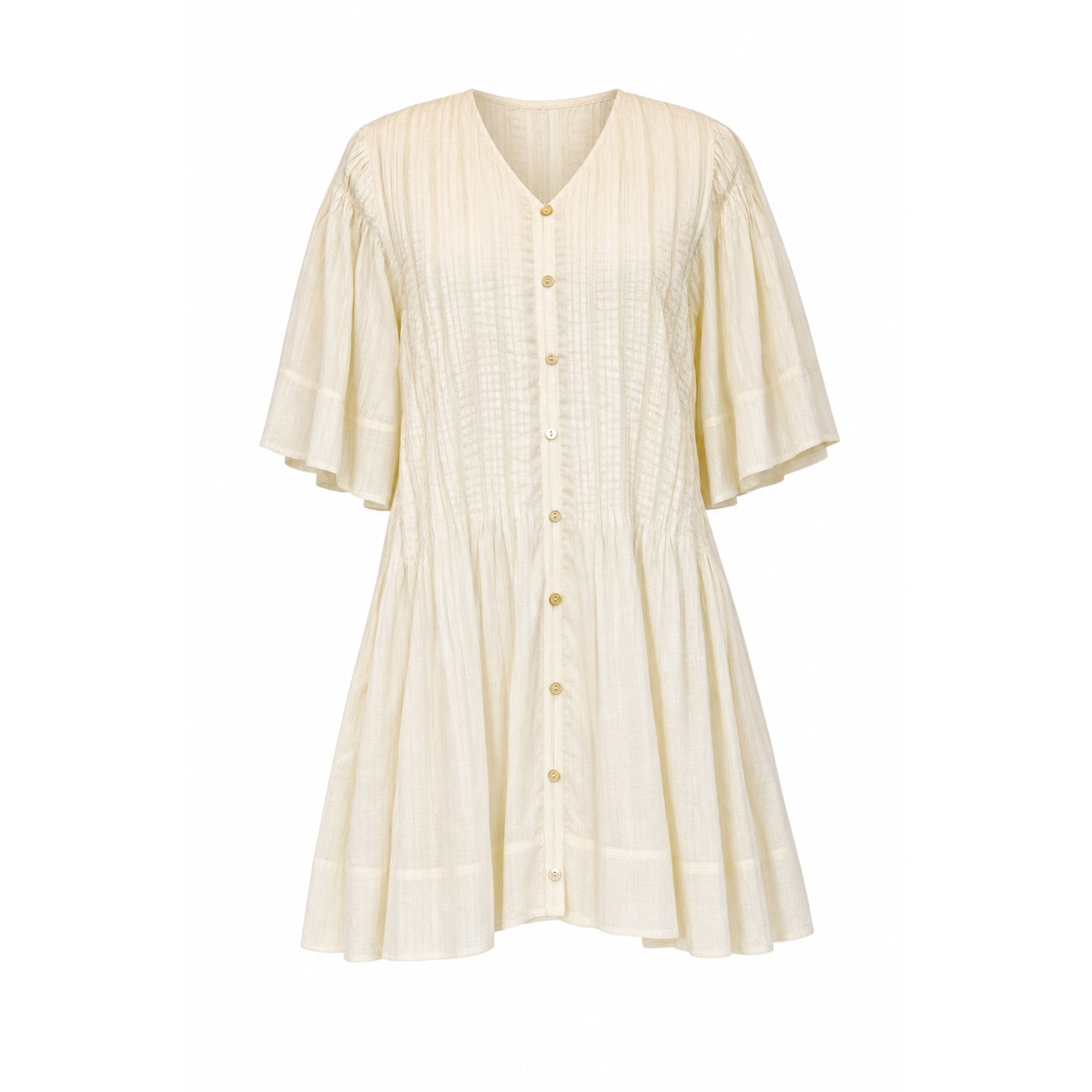 Alberte Solid Mini Dress - White - Sea
