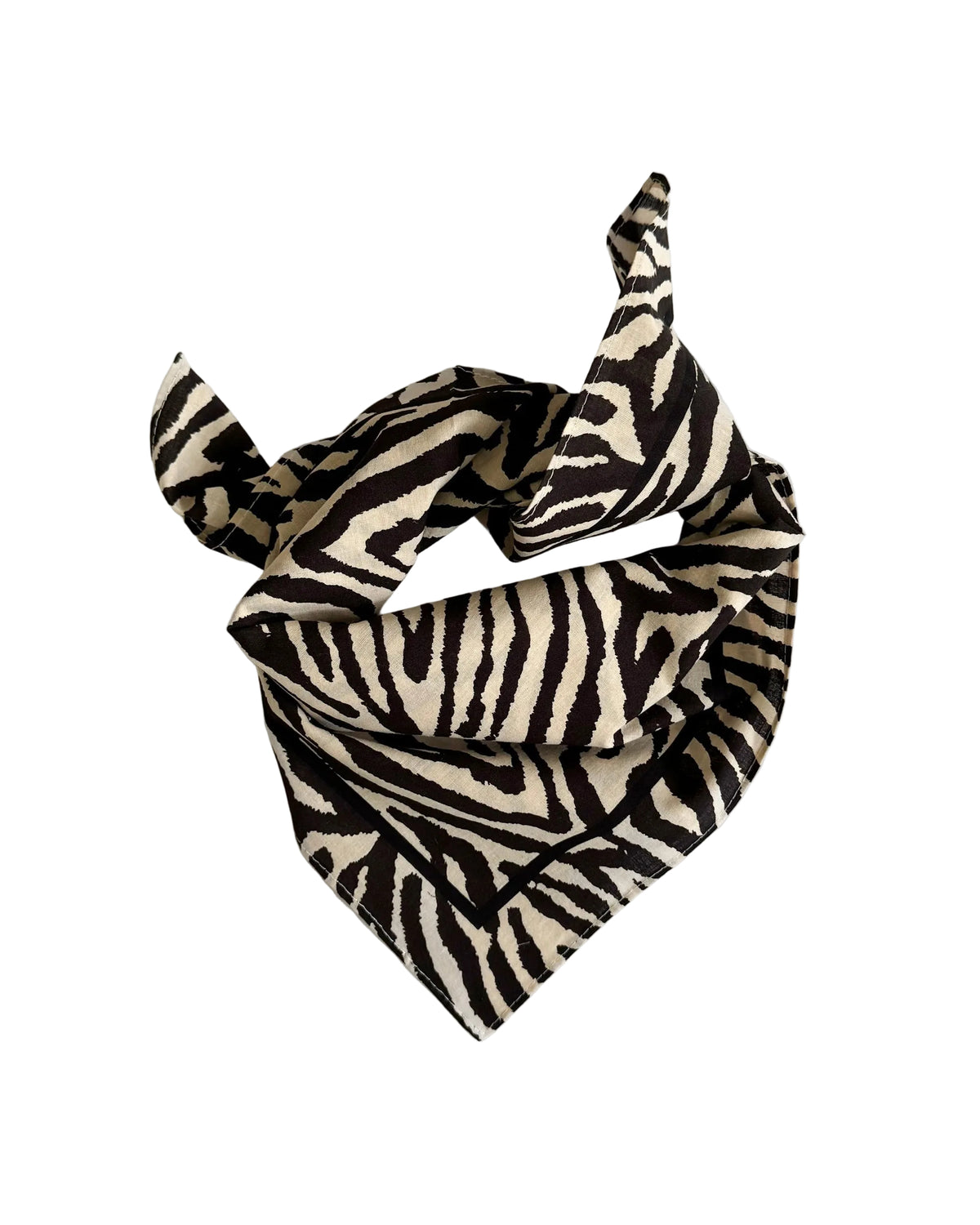 LeScarf Cotton Zebra Scarf 55cm