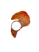 Solar Eclipse Hand-painted Bow Croissant Compact Mirror