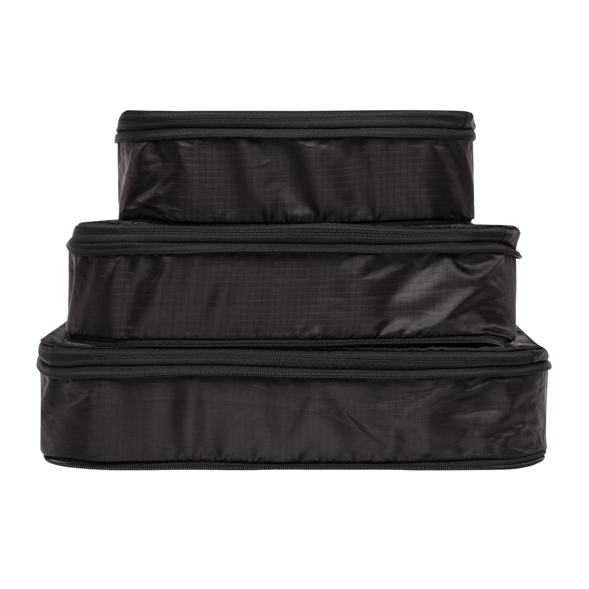Bag-all Compression Packing Cubes, Recycled Nylon, 3-pack - Black