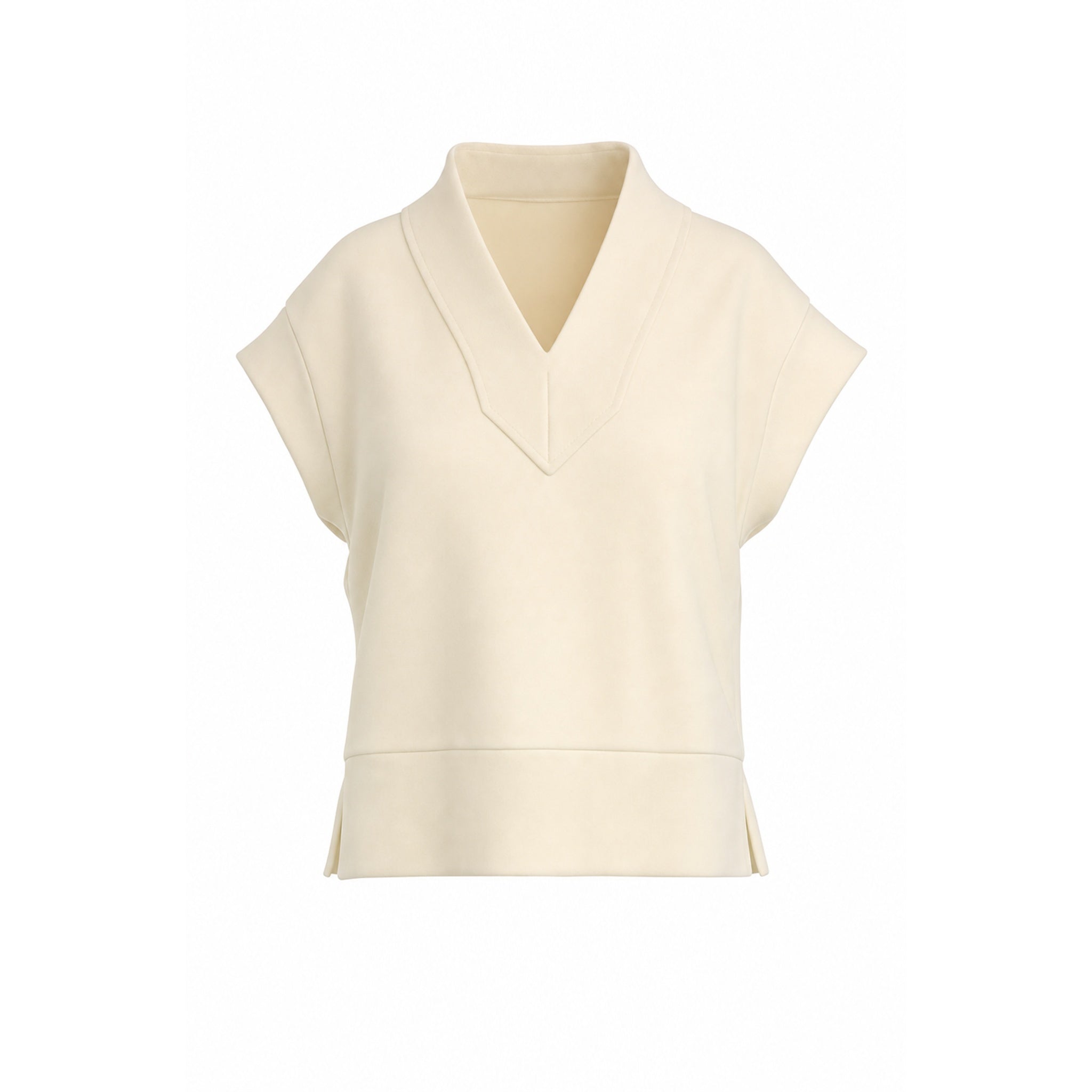 Gracee V Neck Tank - Ivory - Varley