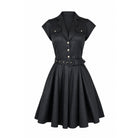 Juliette Mini Dress - Black - Aqua Blu