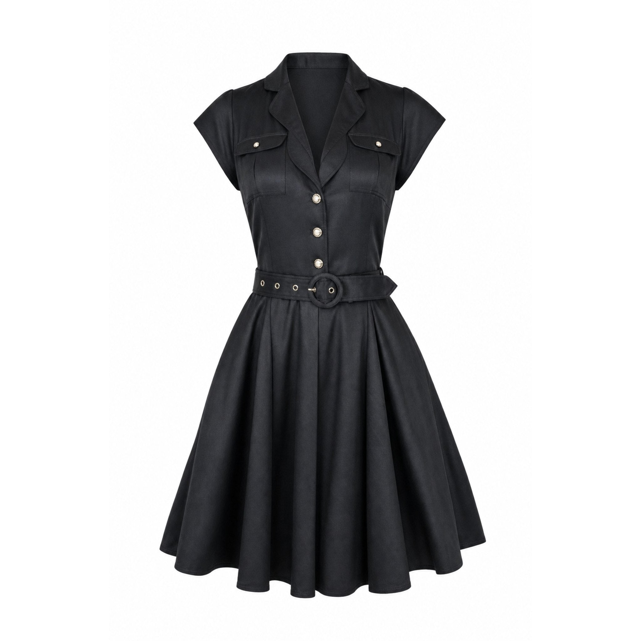 Juliette Mini Dress - Black - Aqua Blu