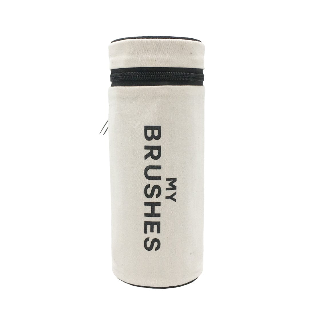 Bag-all Brushes, Cylinder Case - Cream