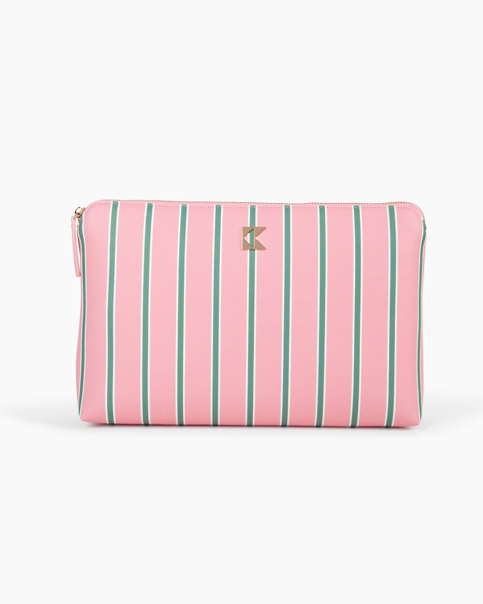 Katie Kime Tailored Stripe The Oversized Accessory Bag