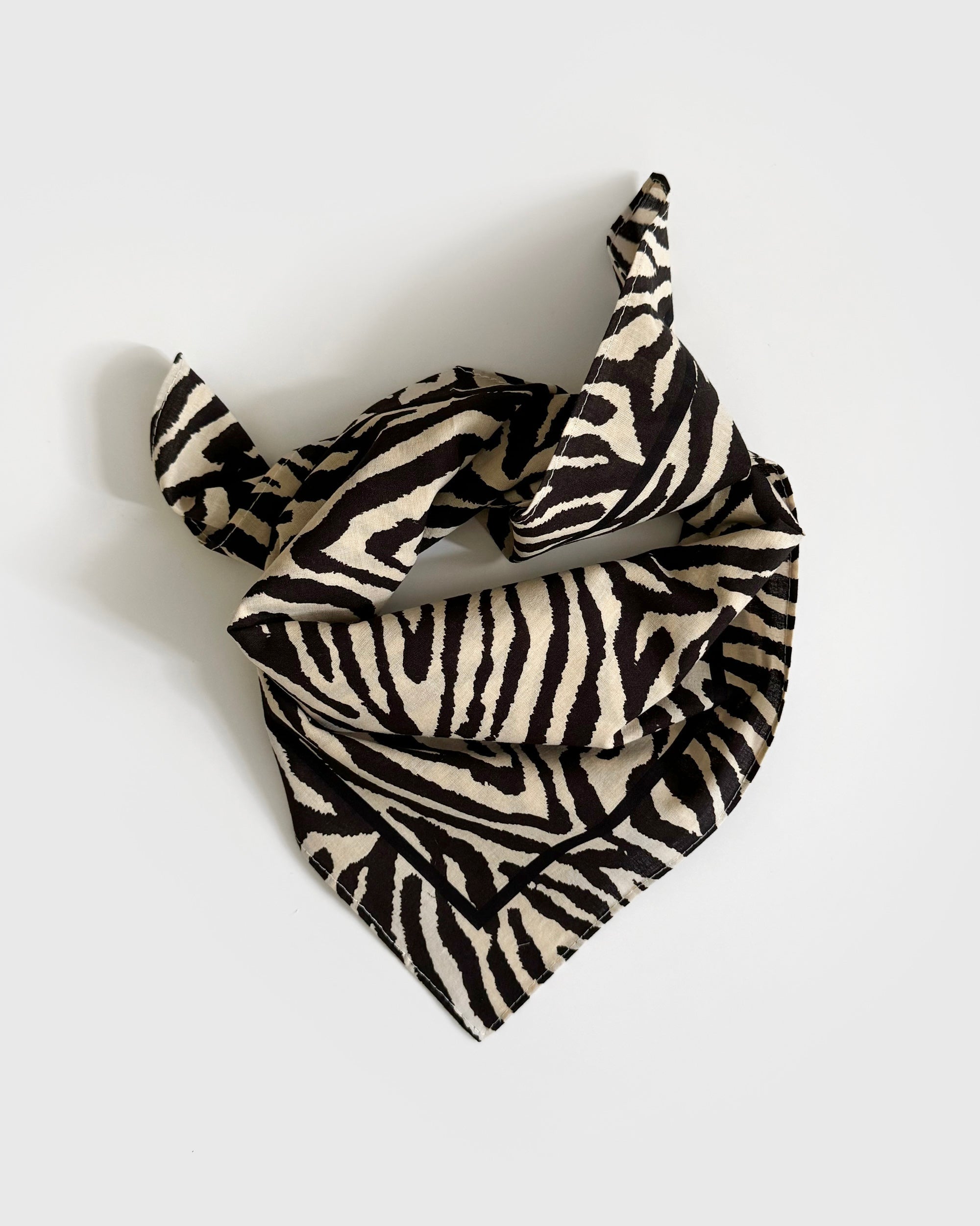 LeScarf Cotton Zebra Scarf 55cm